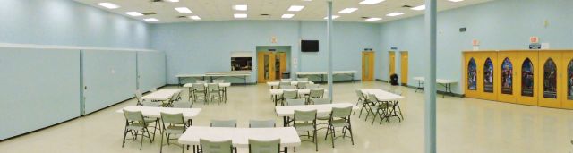 Panoramic view of Parish Hall